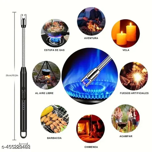 ARC Electric Lighter Windproof USB Rechargeable Long Twist Neck