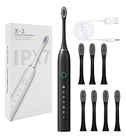 6 Modes Sonic Electric Toothbrush for Adults Kids Smart Timer Rechargeable Whitening Toothbrush Waterproof 4 Brush Head Rechargeable Whitening Toothbrush IPX7 Waterproof | Tooth brus