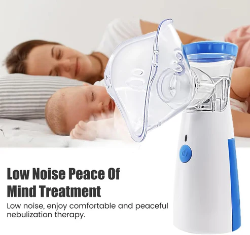 Portable Mesh Nebulizer Machine for Kids & Adults | Handheld Inhaler for Home & Travel