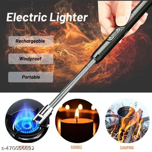 ARC Electric Lighter Windproof USB Rechargeable Long Twist Neck